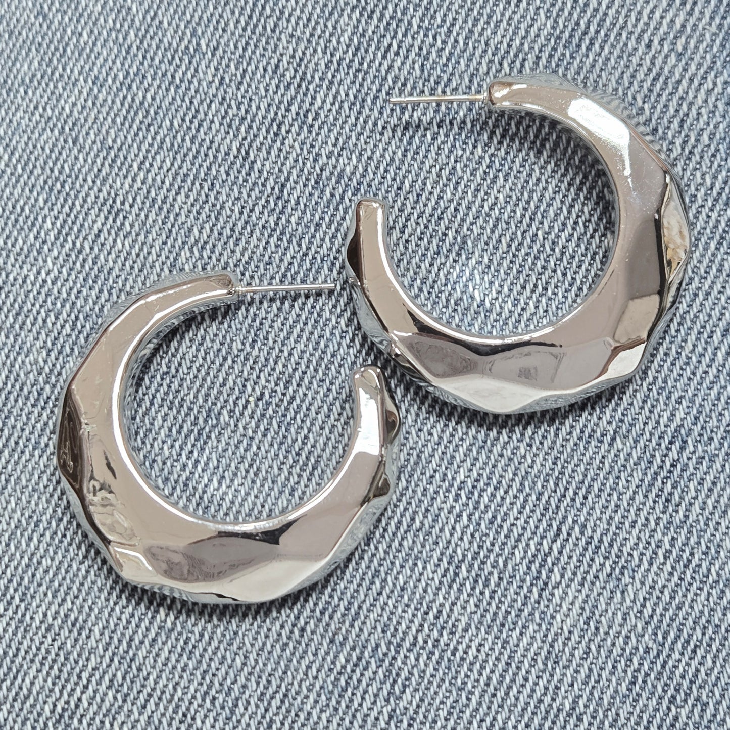 E1412 ME11178 Circle Hoop Earrings