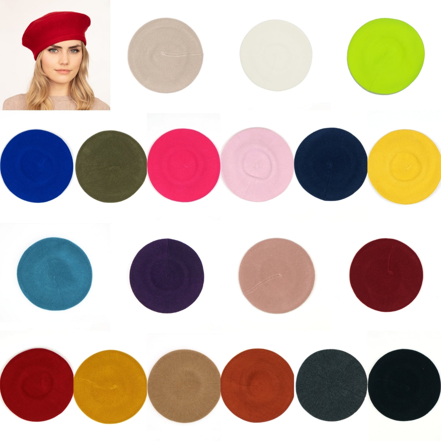 HT0002 MH0011 Stretchy Beret
