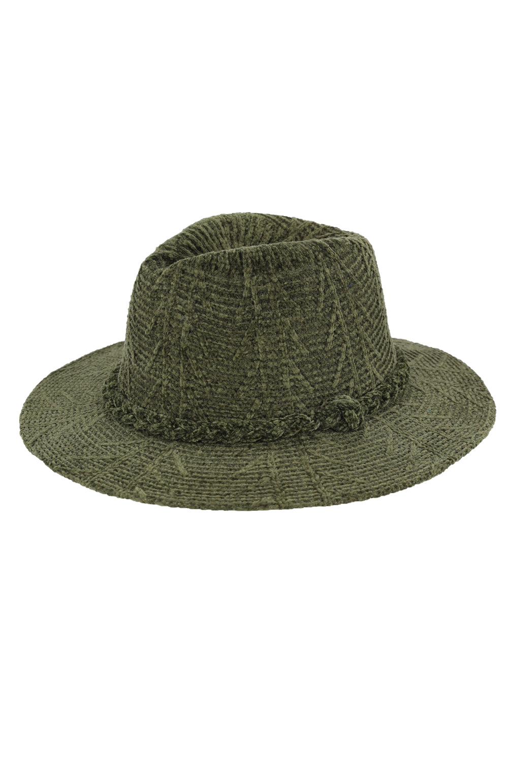 HT0001 MH0171 Chenille Pattern Fedora