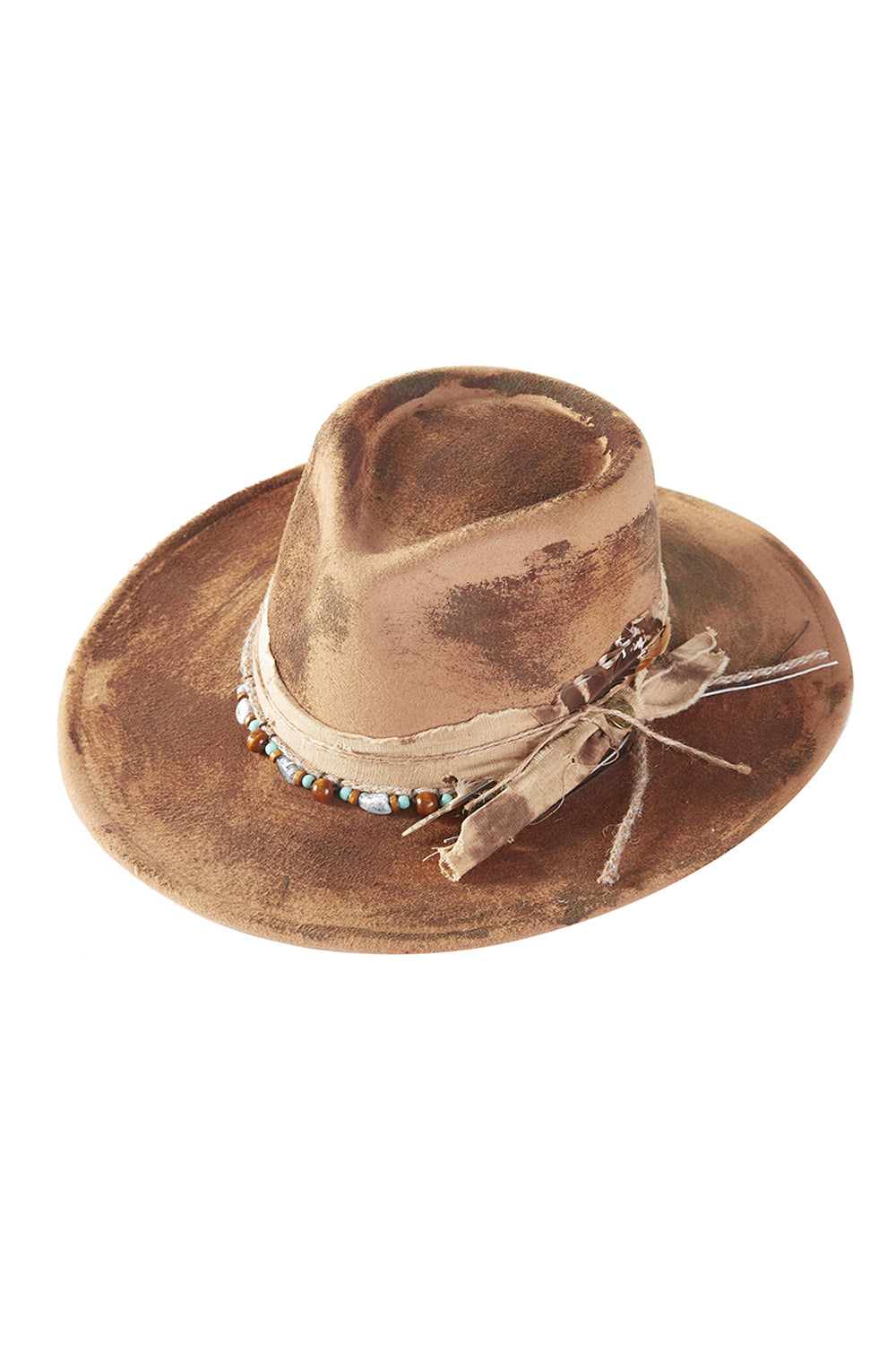 HT0089 | Rustic Feather Cowboy Hat | MH0243
