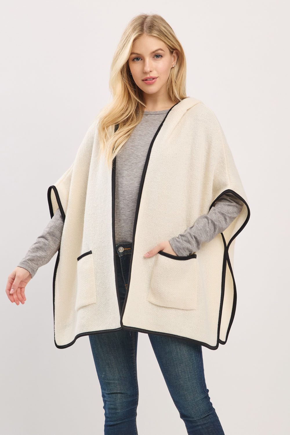 PC66 MS0461 HOODED PONCHO