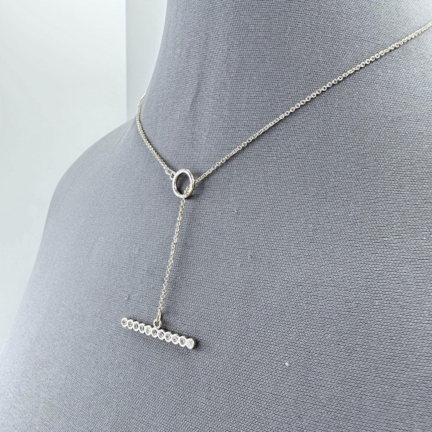 N0732 | Crystal Lariat Necklace | 17625