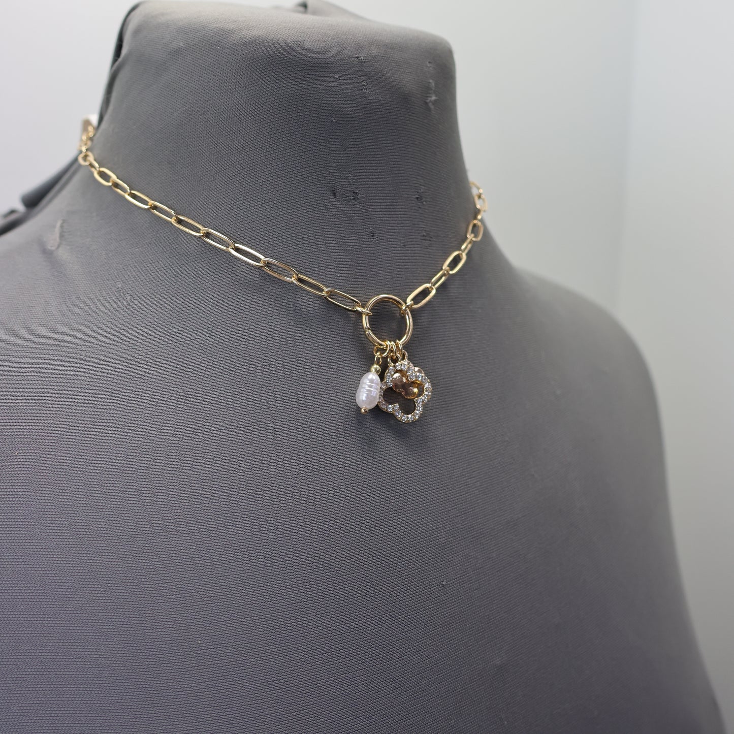Layered Charm Chain Necklace | N0266