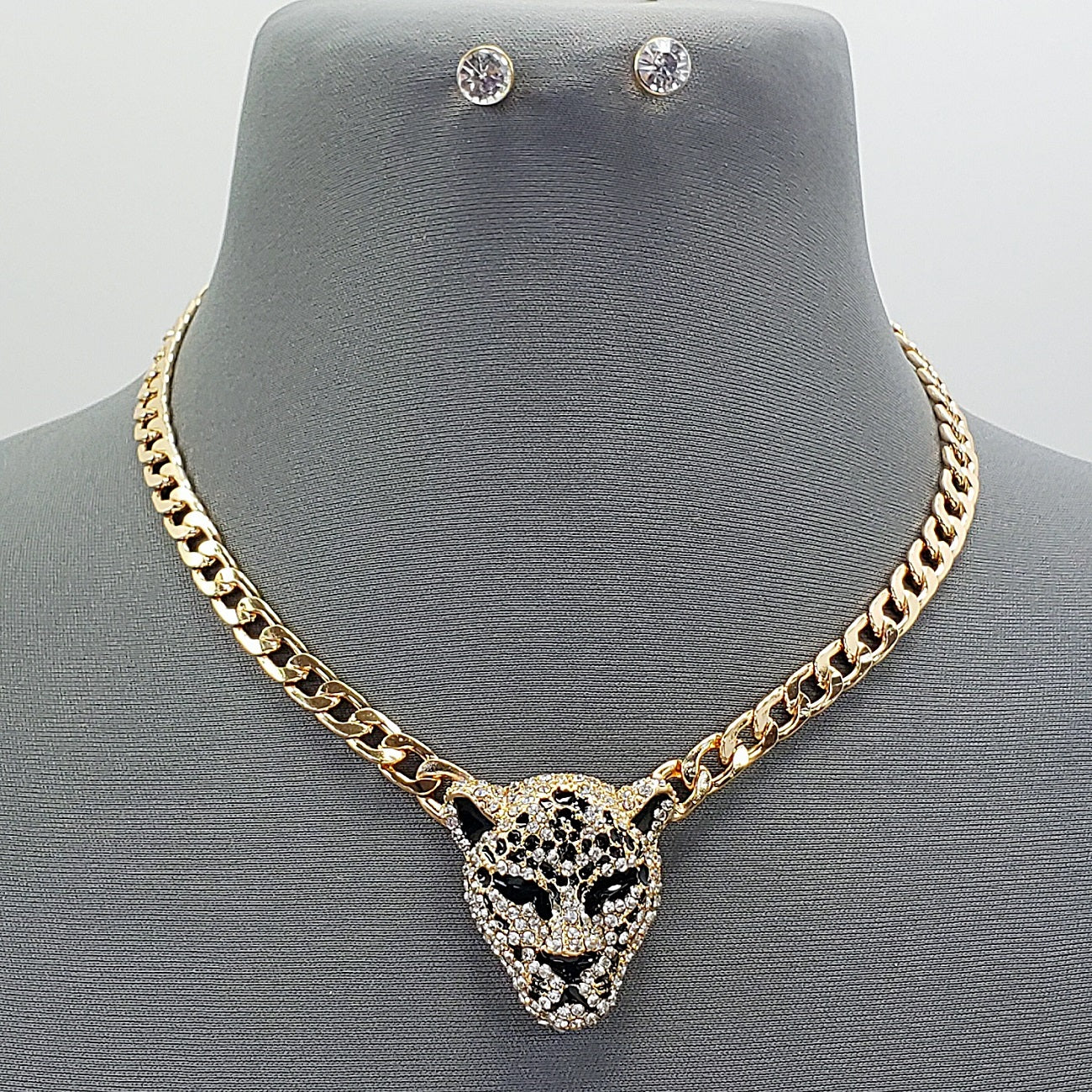 N0645 KS5204 Leopard Pendant Necklace