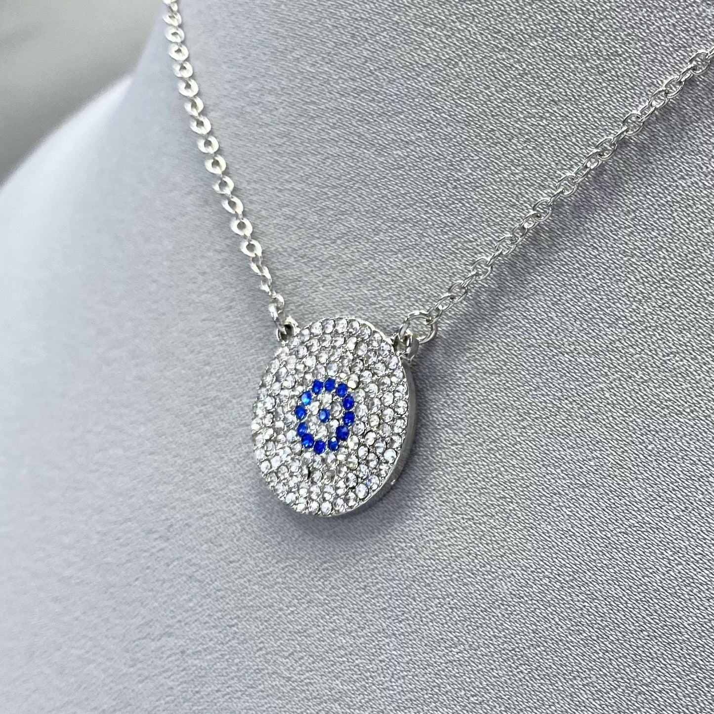N0363 | Crystal Evil Eye Necklace | GGNPEE01