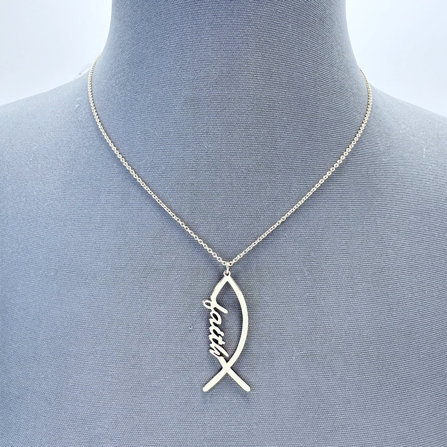 N0607 18422 Faith Pendant Necklace