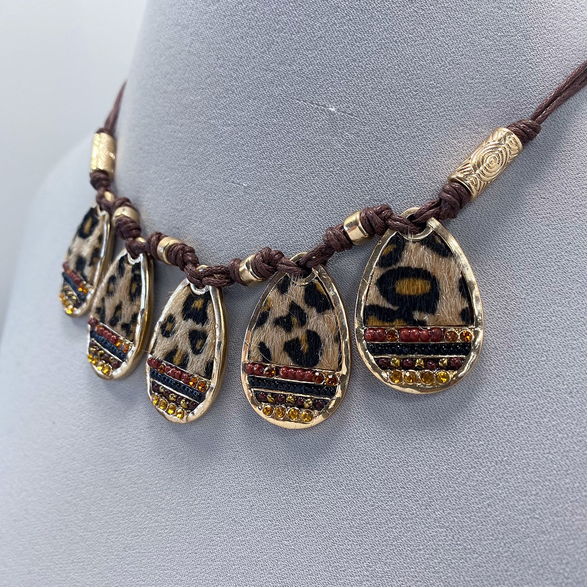 N0476 | Animal Print Short Necklace |JCNE2981
