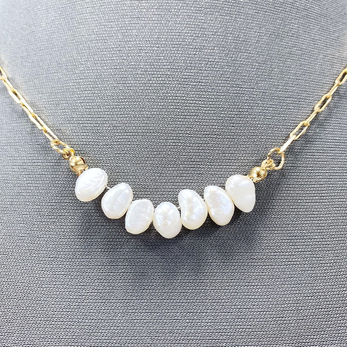 N0512 | Organic Bead Chain Necklace | 17390