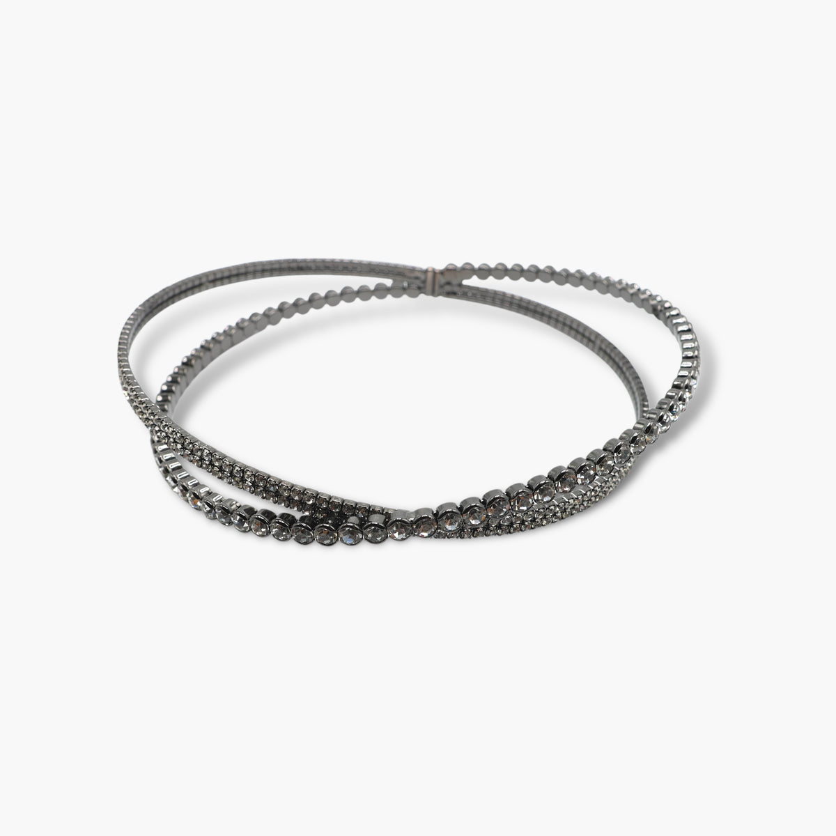 Sparkling Double Band Necklace | N3036