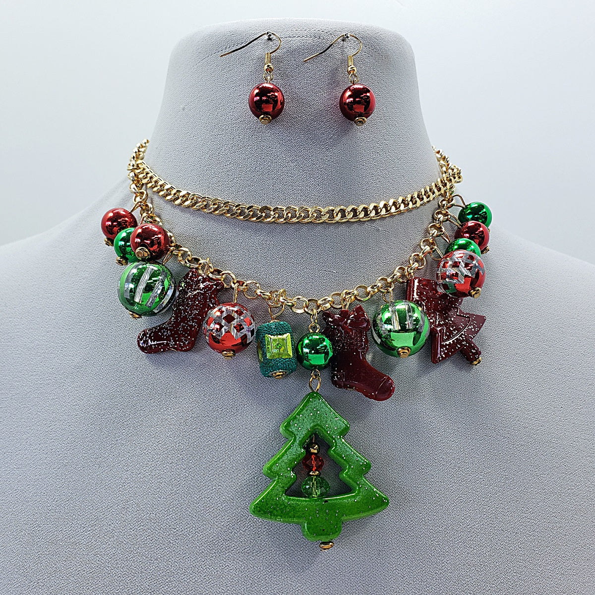 N0639 FNE4258 Christmas Necklace