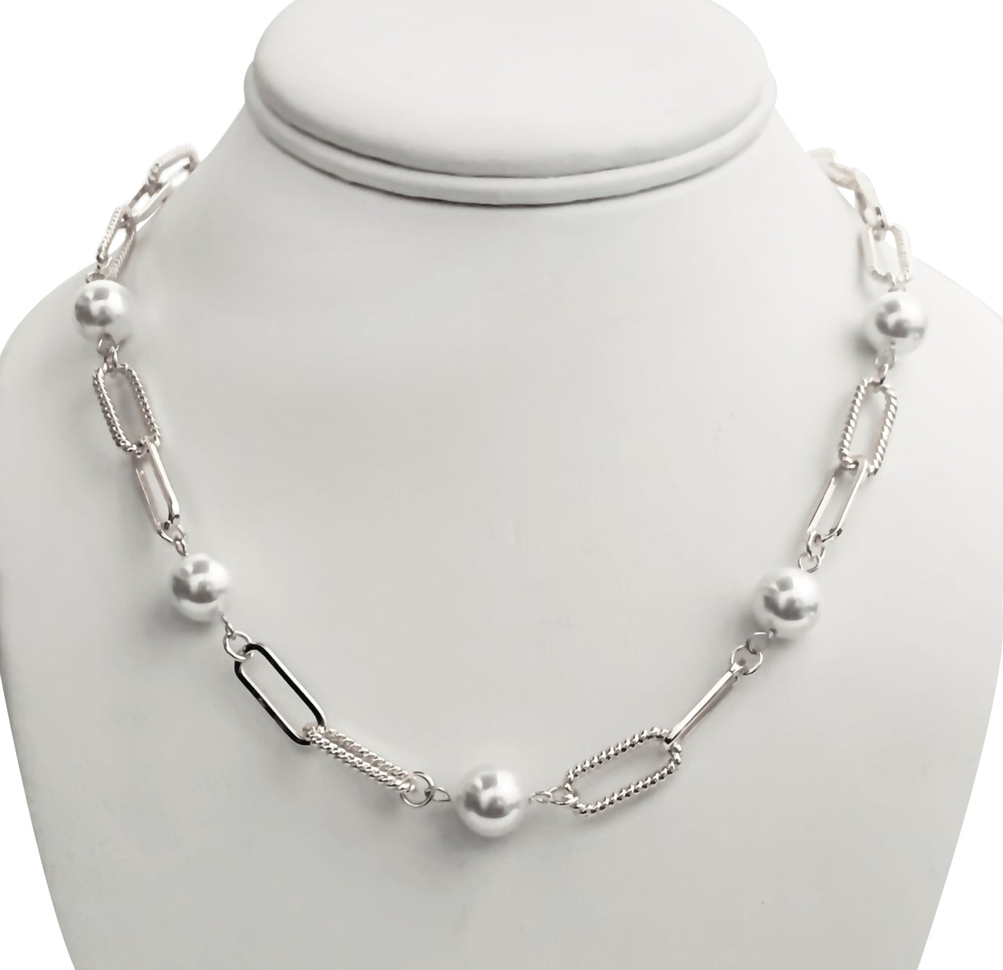 N0735 NE8572 Pearl Chain Necklace