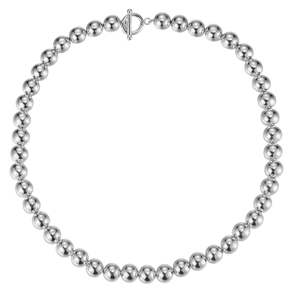 N0740 NE9372 Ball Link Necklace