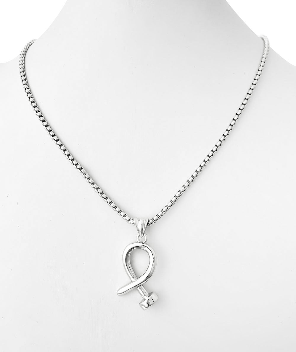 N0241 | Twisted Nail Necklace | PE9549