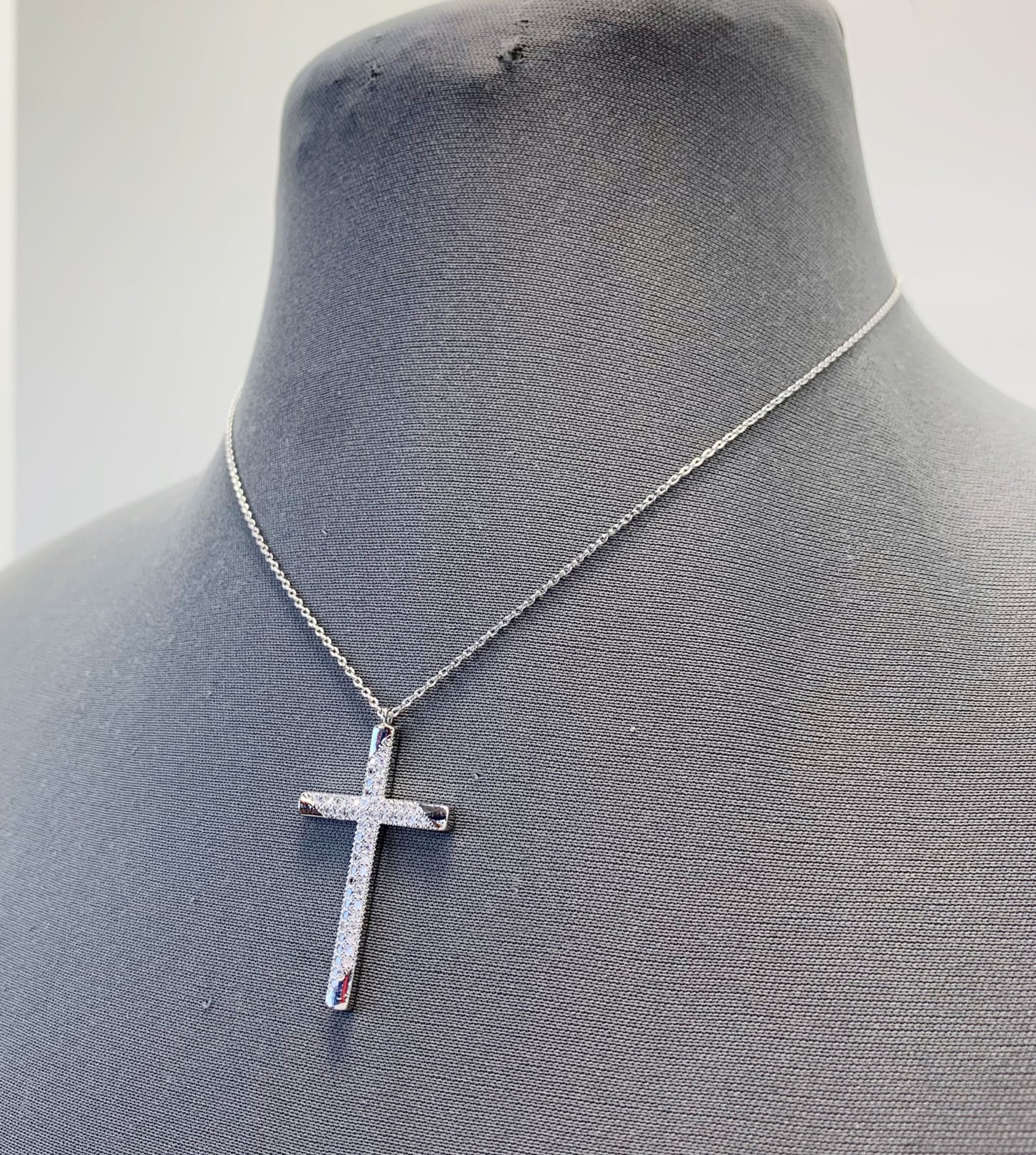 Long Cross Pendant Necklace | N0406