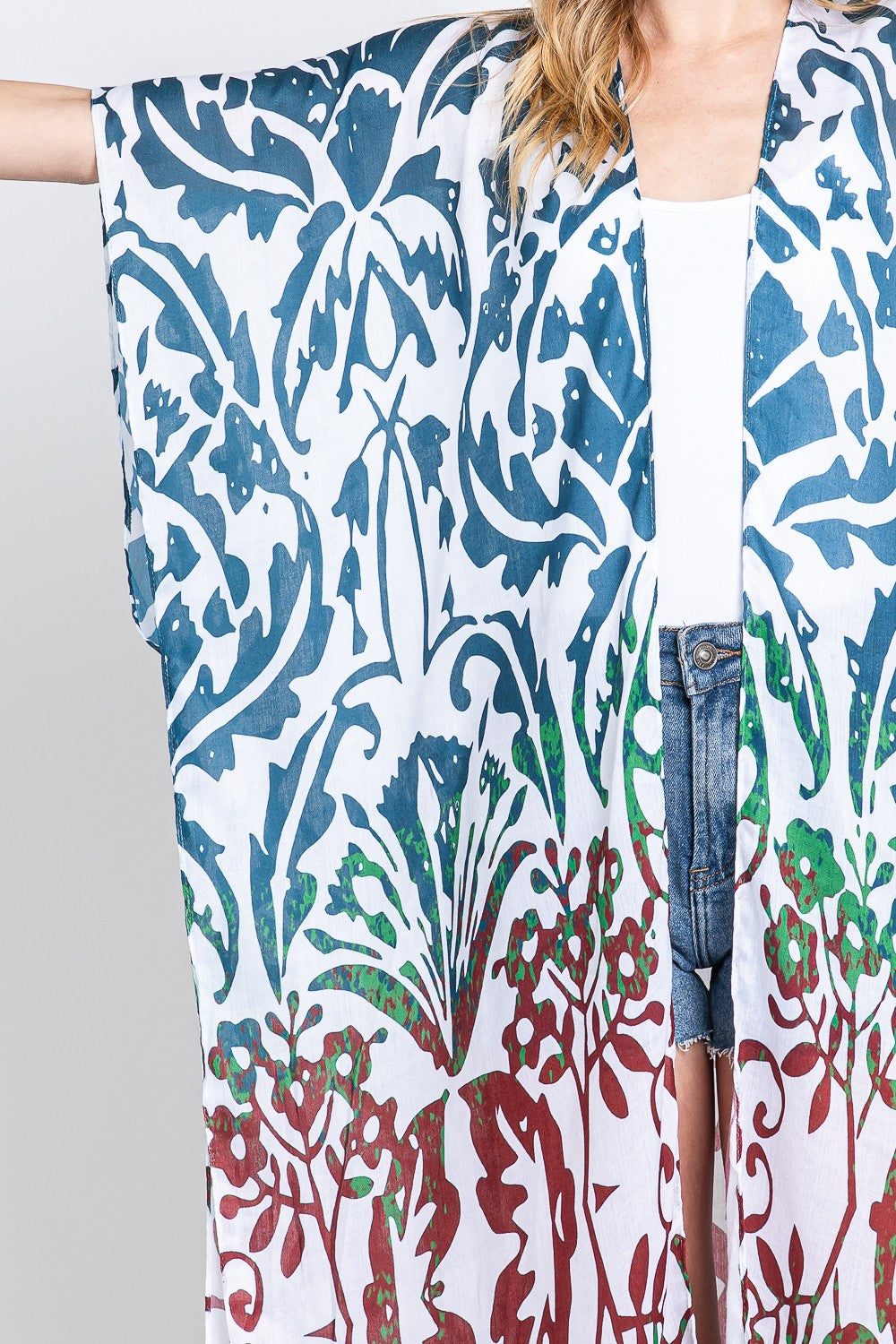 Printed Open Front Kimono | PS19