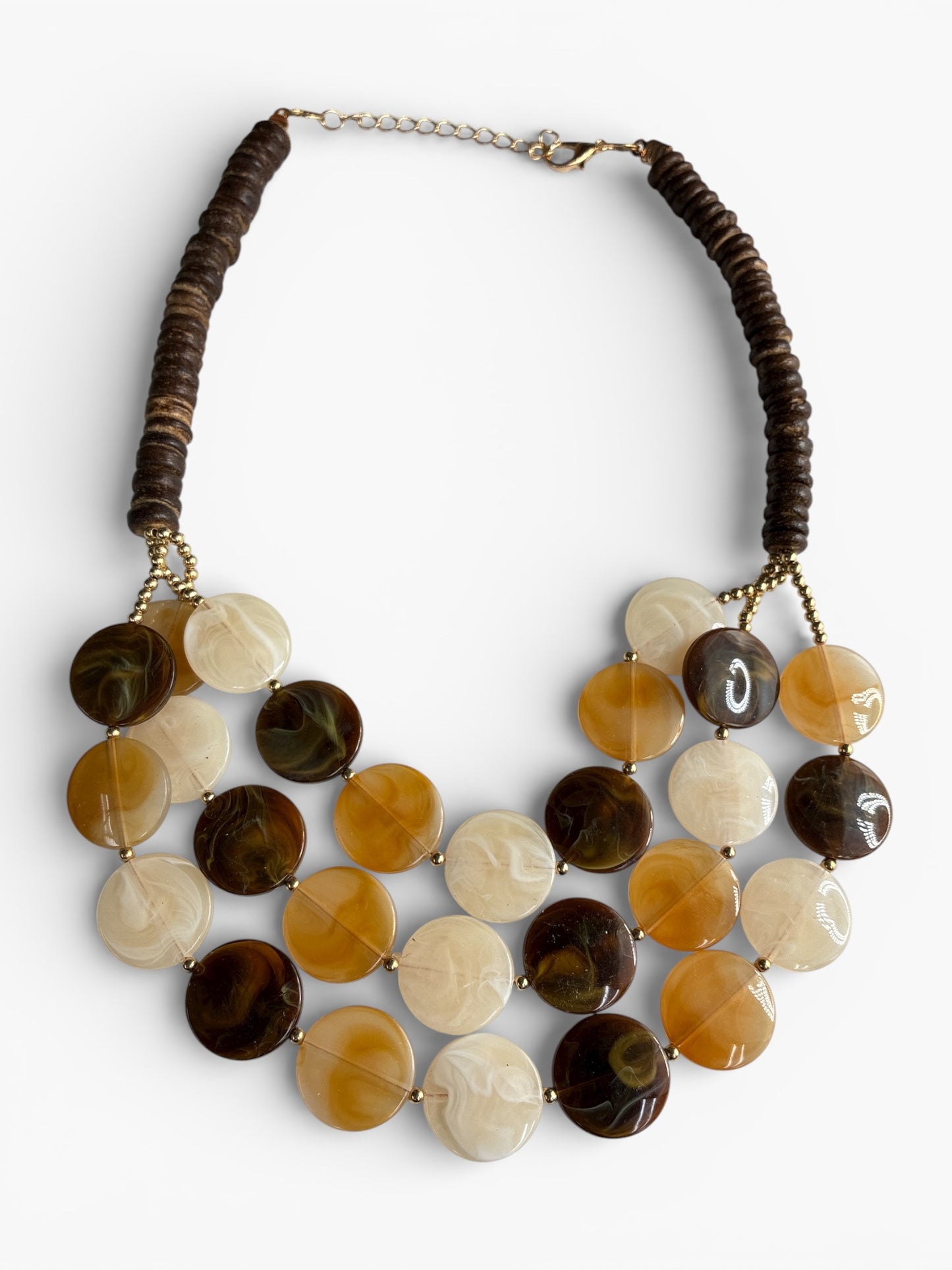 N5103 | Layered Acrylic Short Necklace | WZD2463