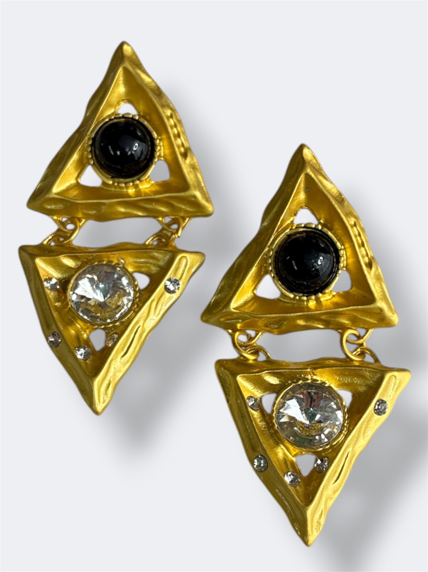 E2244 | Geometric Crystal Earrings | ER2625