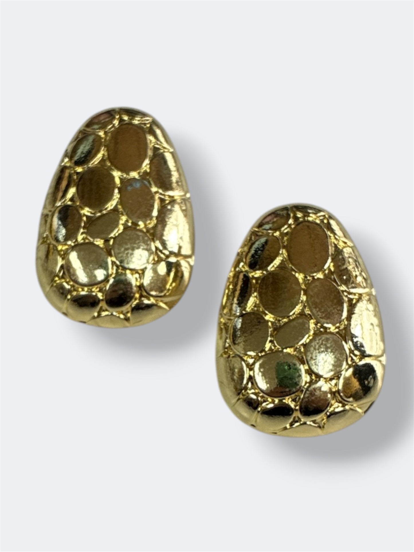 E2248| Textured Oval Earrings | ER2629