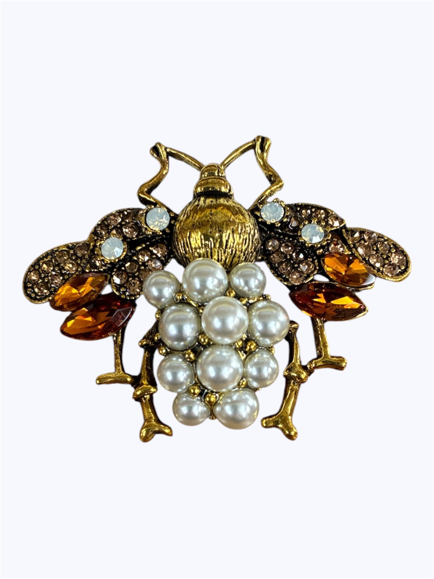 BR0425 | Pearl Bee Statement Brooch | A0-4-5847