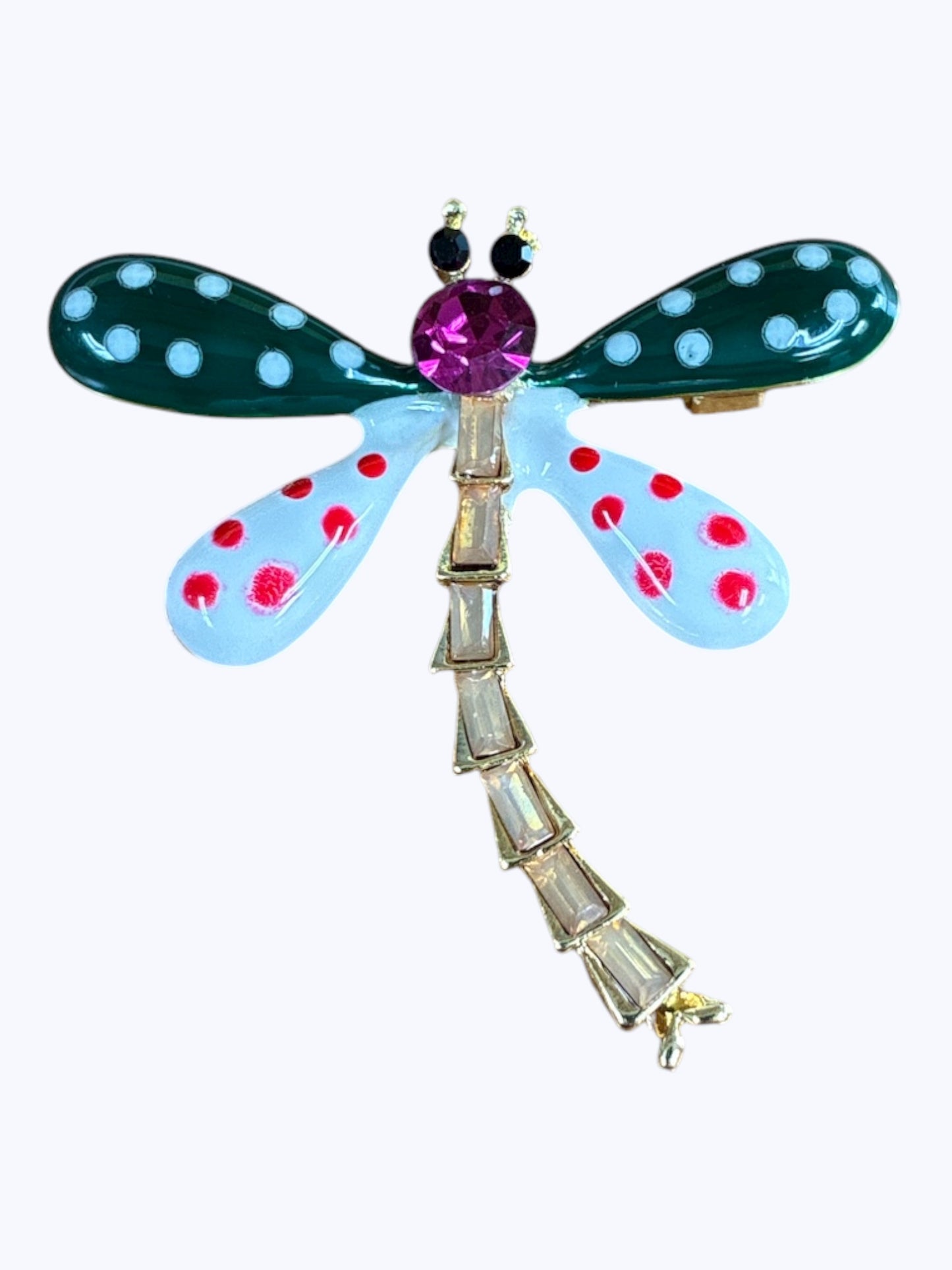BR0386 | Decorative Dragonfly Accent Brooch | Q0-3-6759