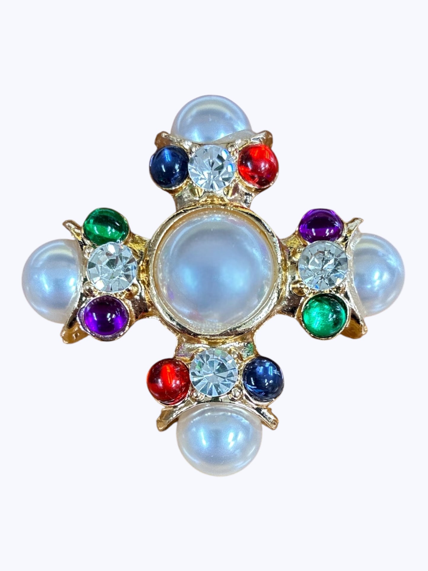 BR0370 | Classic Pearl Couture Brooch | L1-3-2732
