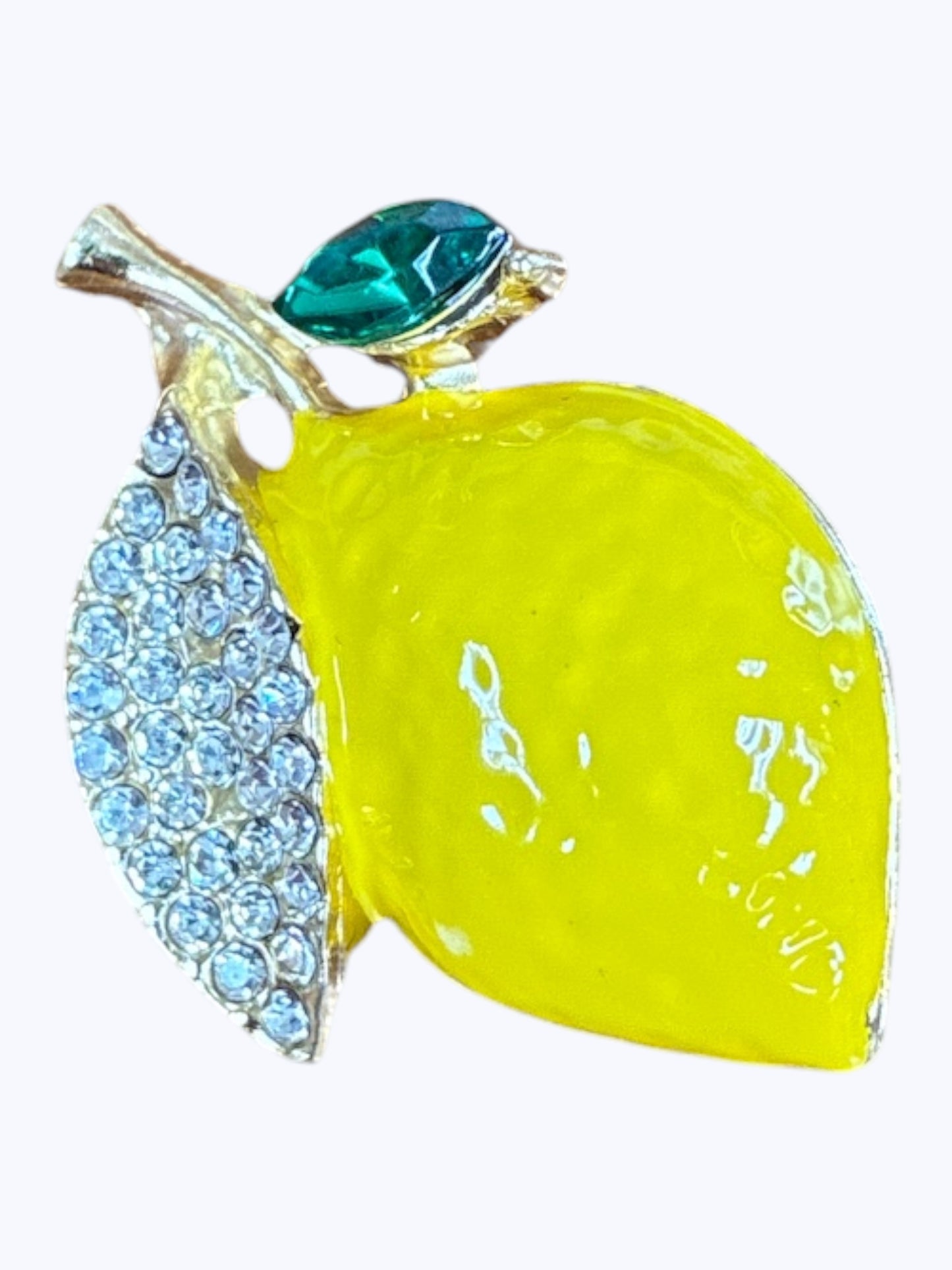 BR0409 | Crystal Lemon Drop Brooch | K0-4-1589