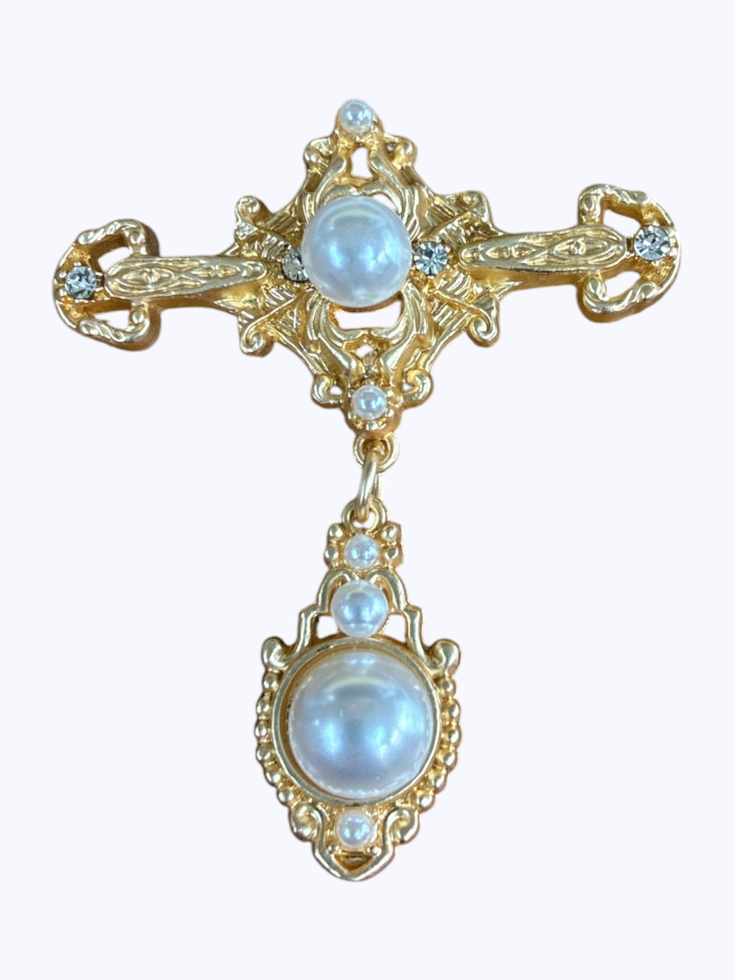BR0359 | Heirloom-Style Cross Brooch | G9-4-1651