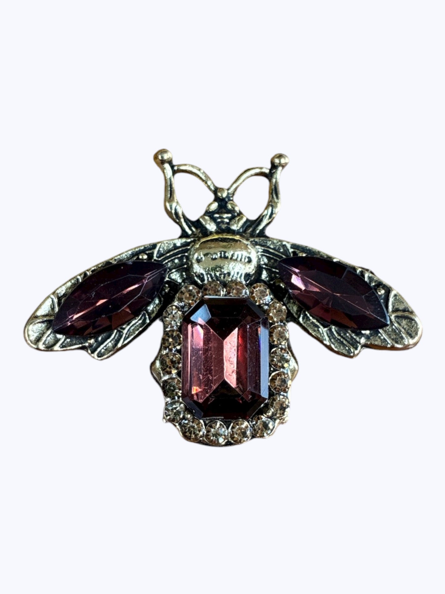 BR0400 | Crystal Bee Statement Brooch | M0-1-3303