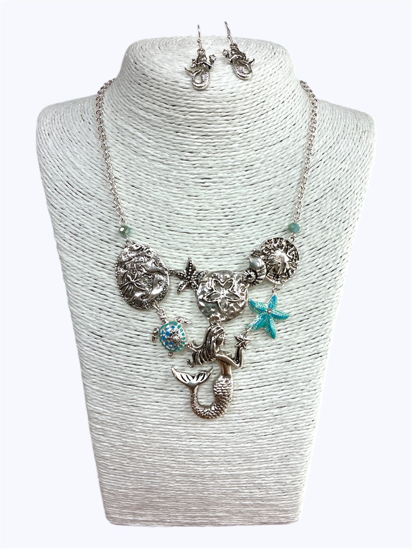 N0555 | Mermaid Sea Life Necklace Set |QNE16205