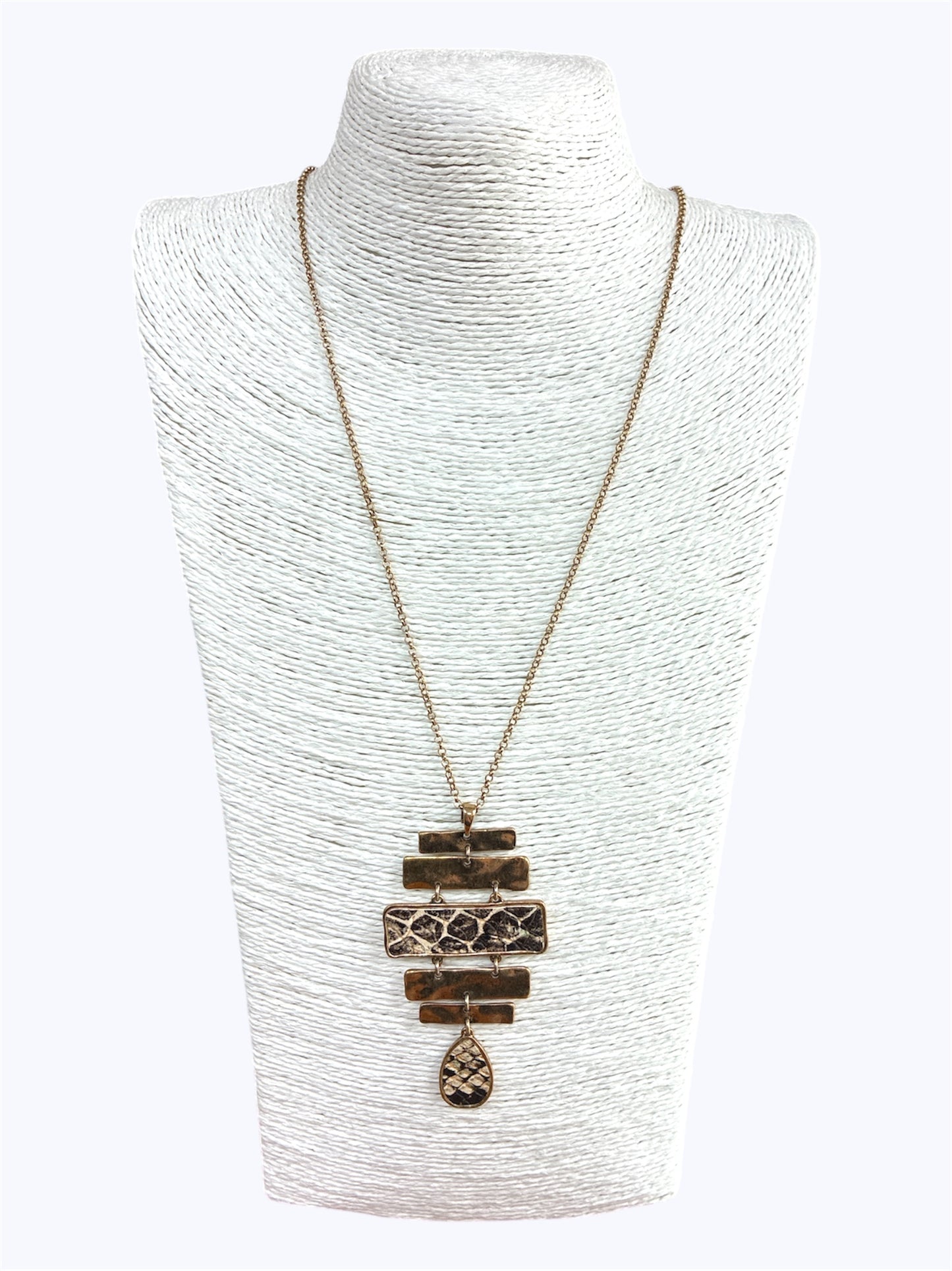 N0256| Antique Animal Print Necklace| QNE15617
