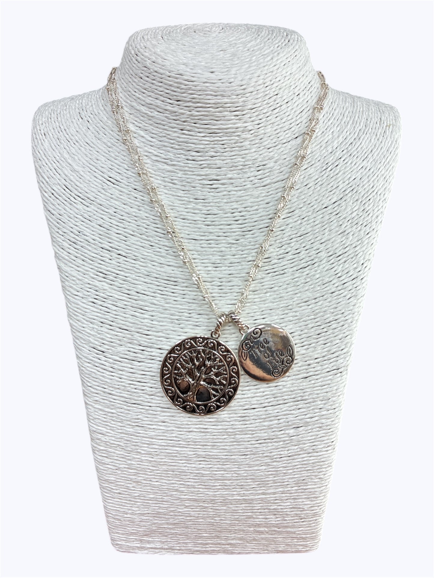 N0483 |Tree of Life Design Circle Shapes Pendant Necklace |AN2715