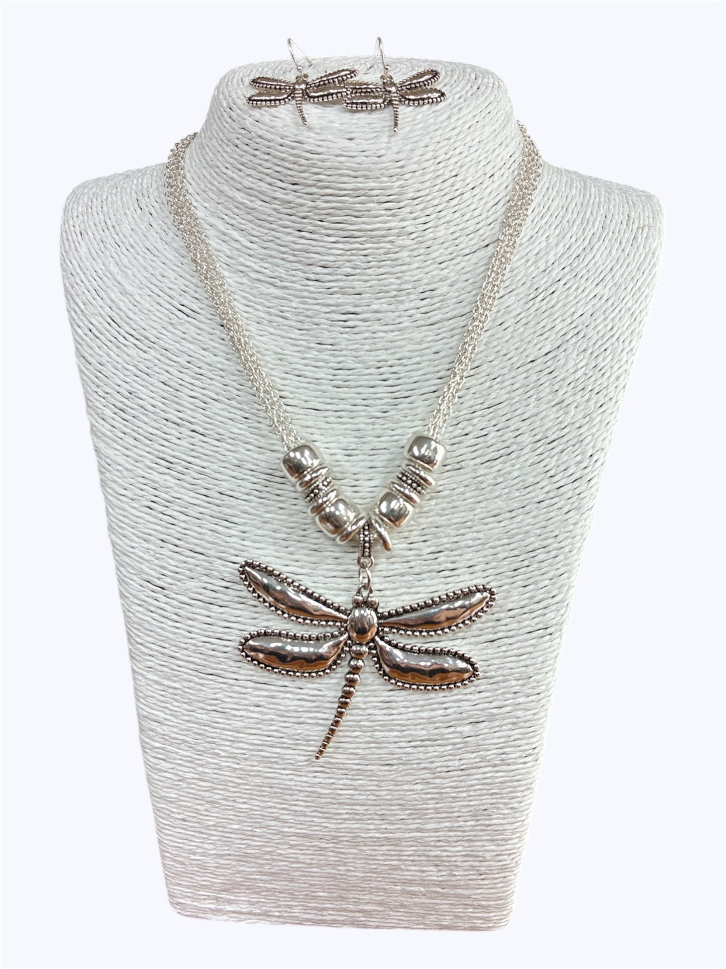 N0465 | Dragonfly Shape Pendant Multi Chain Necklace |AS6730