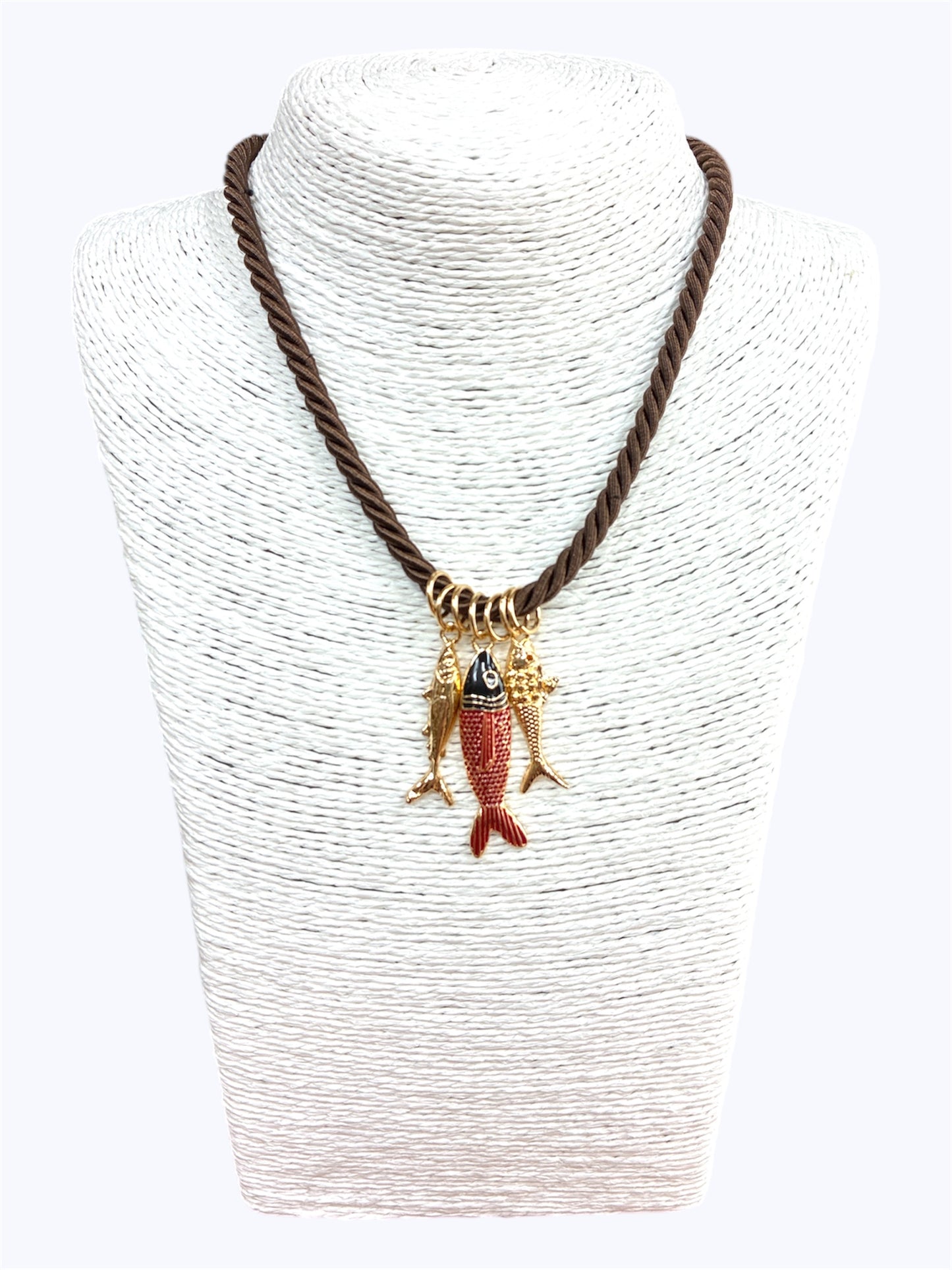 N5074 | Boho Fish Amulet Necklace | 78N4203
