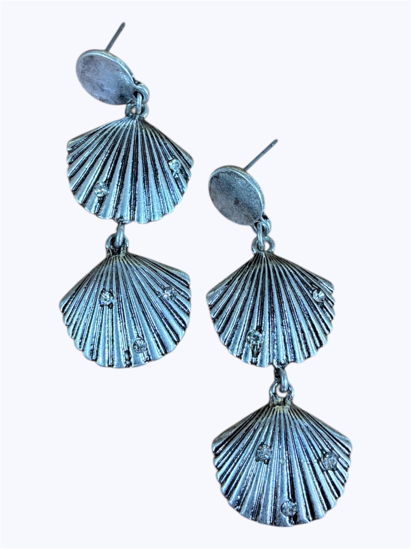 E1202| Shell Linked Drop Dangle Earrings |E1202