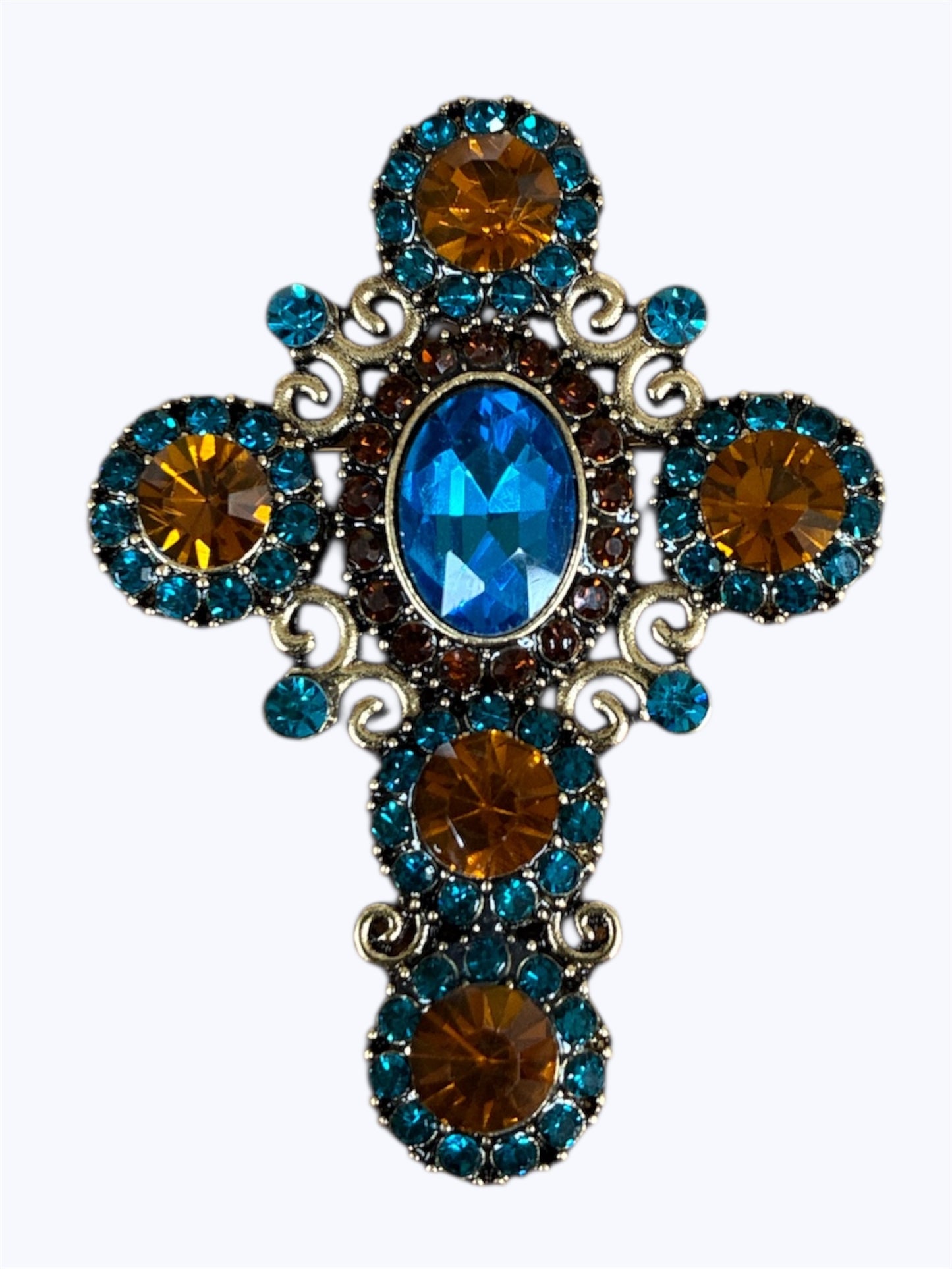BR0214 | Classic Cross Brooch | YM2192