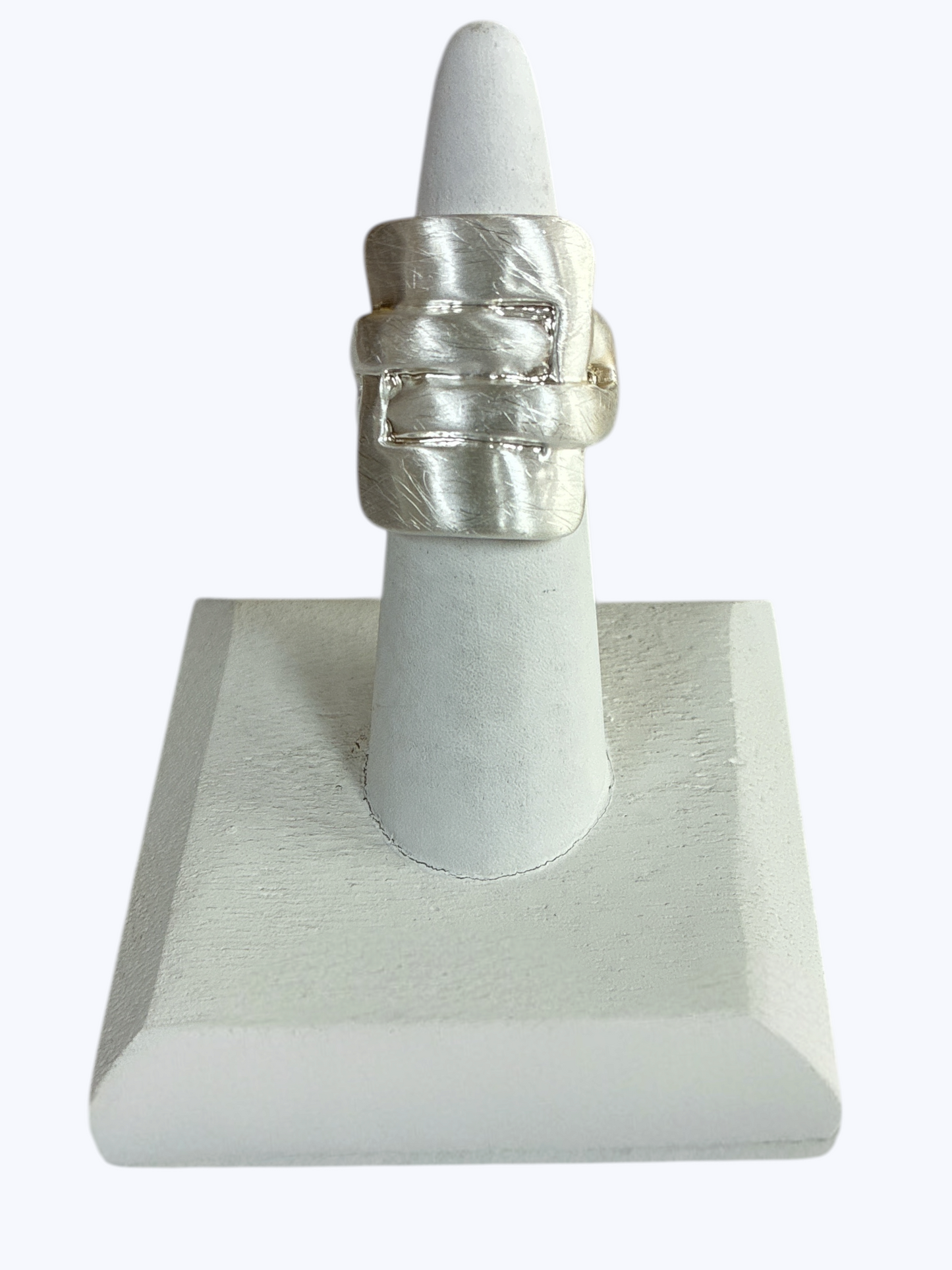 R0101 | Matte Geometric Stretch Ring | RG26118