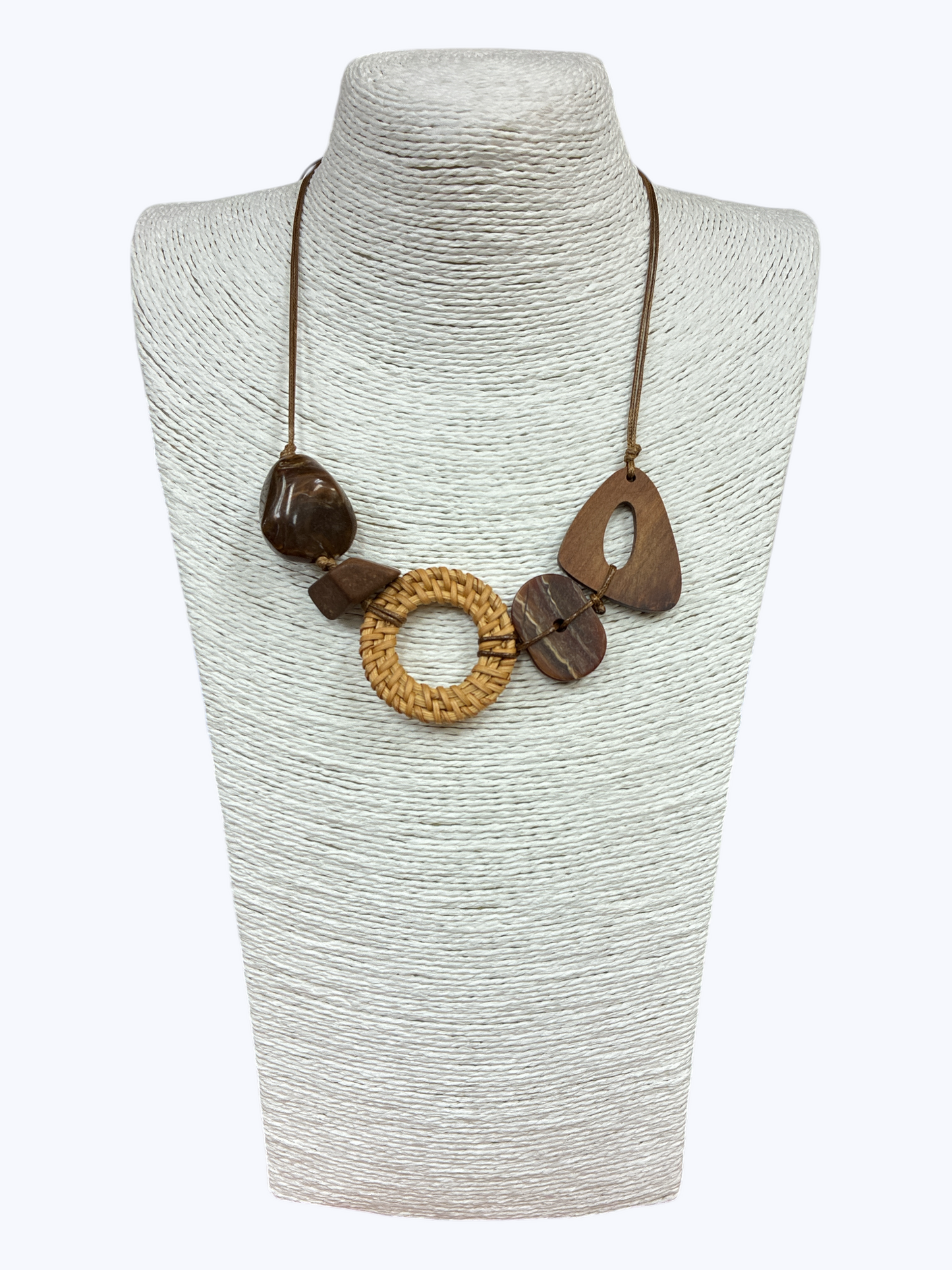 N5146 | Wood and Acrylic Adjustable Necklace | NK28119