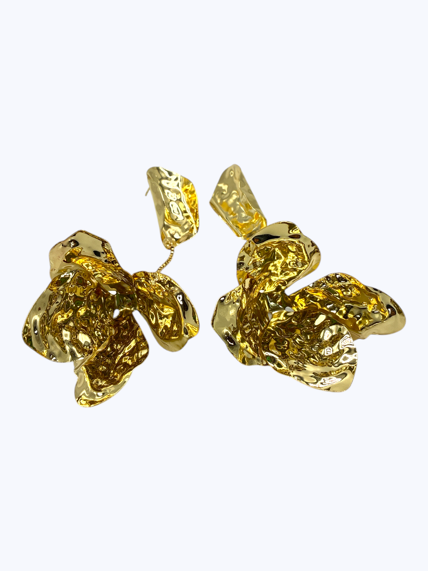E2331 | Hammered Flower Dangle Earrings | ER2650