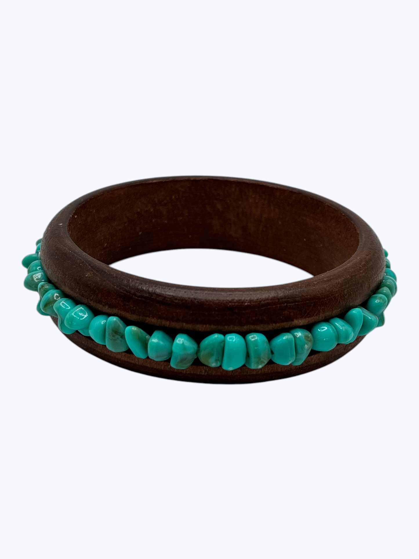 B0474 | Natural Stone & Wood Bangle | BR26132