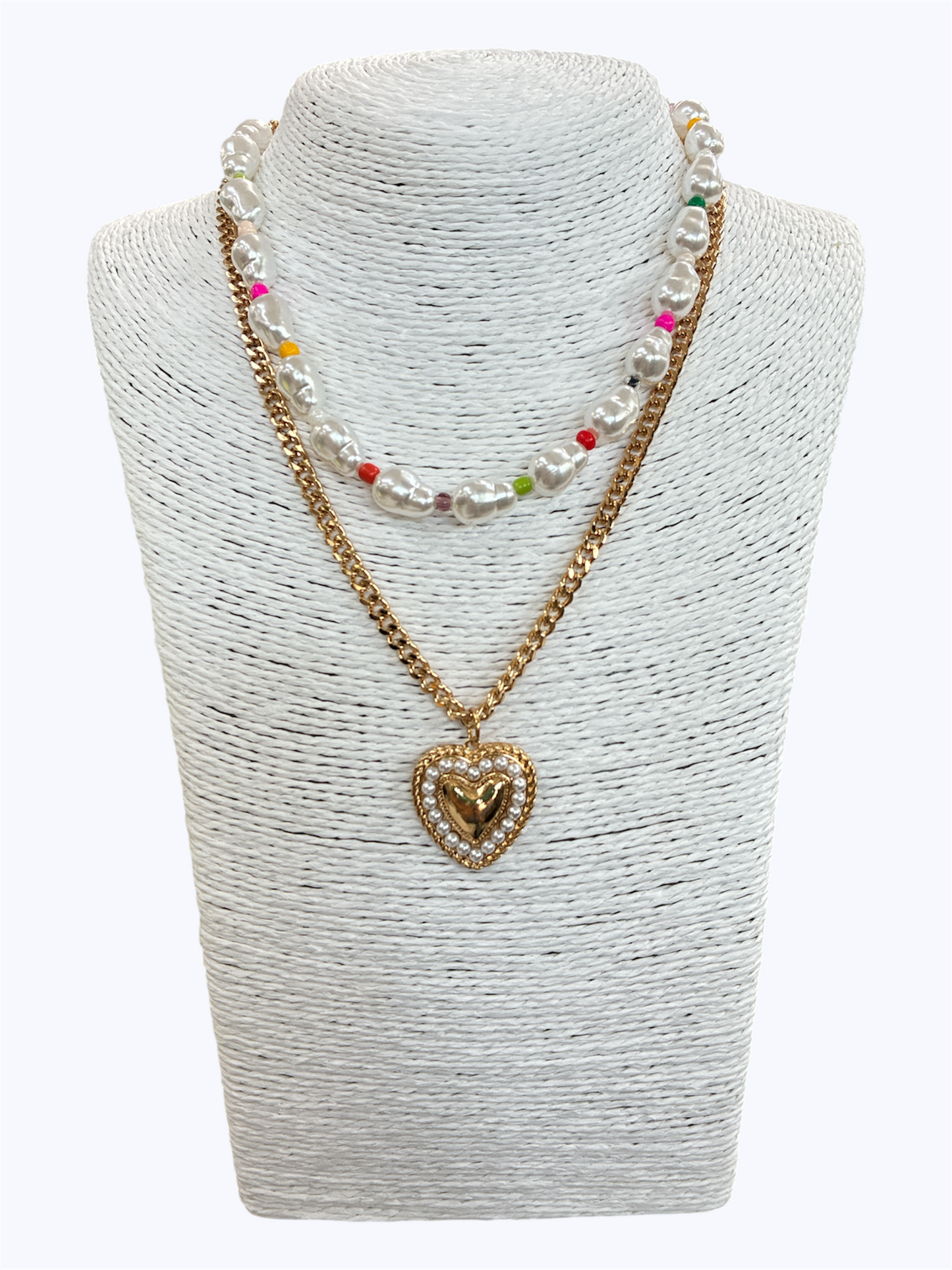 N0661| Heart Layered Necklaces | 25N1216