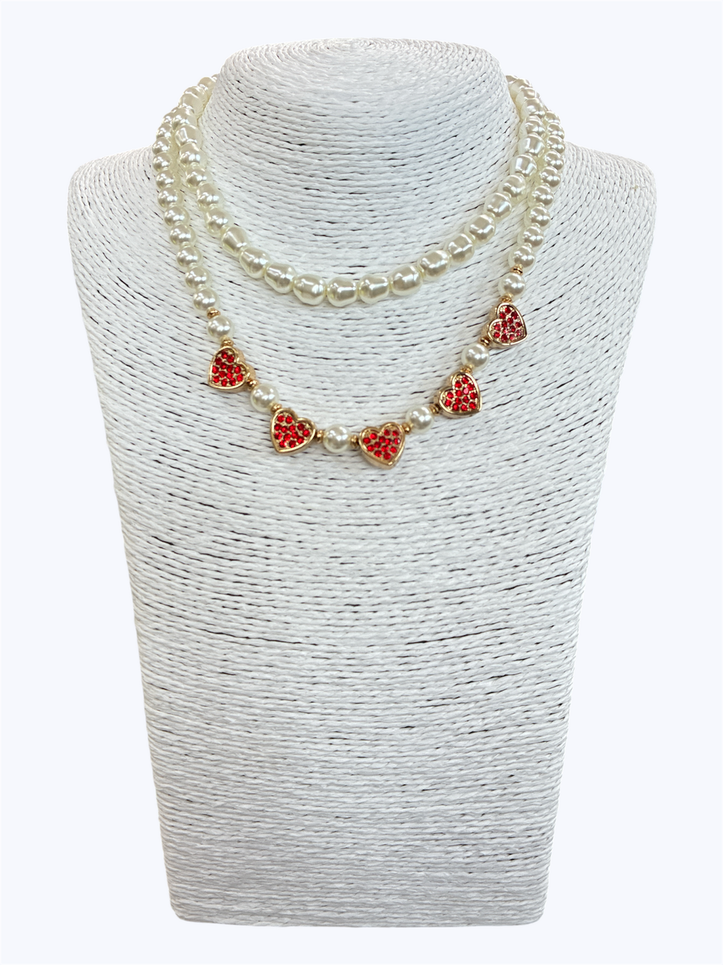 N0016 | Sweetheart Pearl Necklace Set | TNE1126