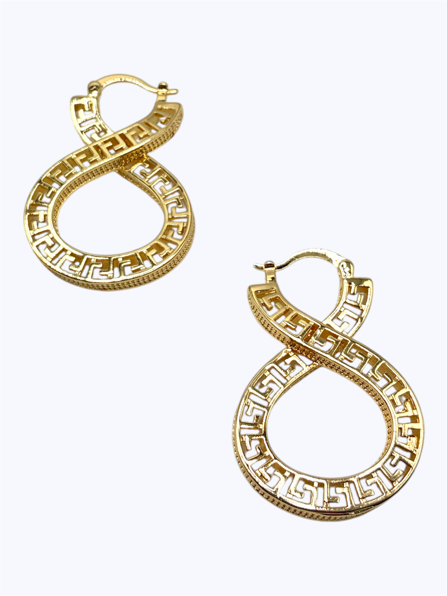 E0264 | Infinity Hoop Drop Earrings | KE2631