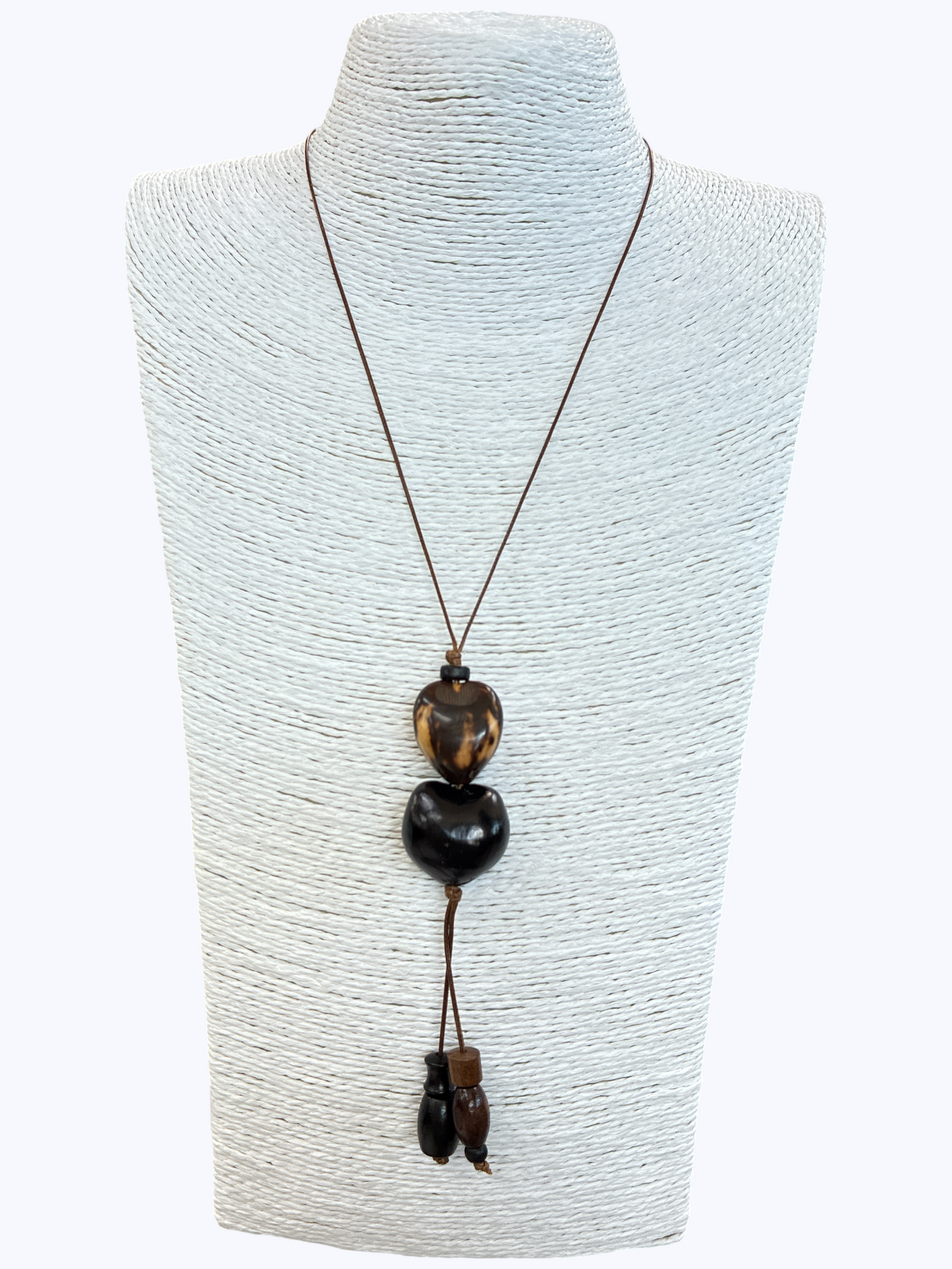 N5195 | Adjustable Wooden Pendant Necklace | NK26160