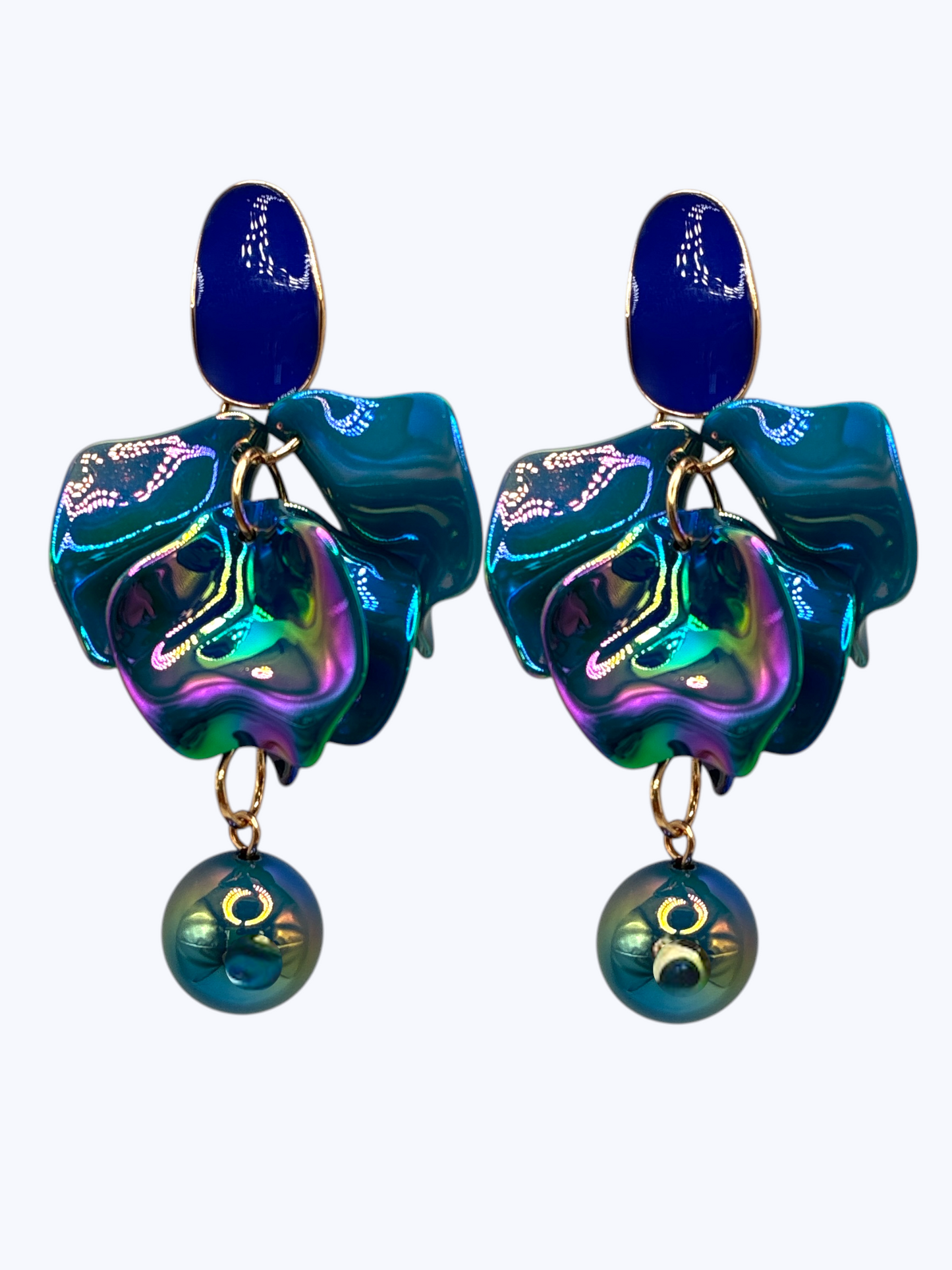 E2454 | Iridescent Floral Earrings | ER26147