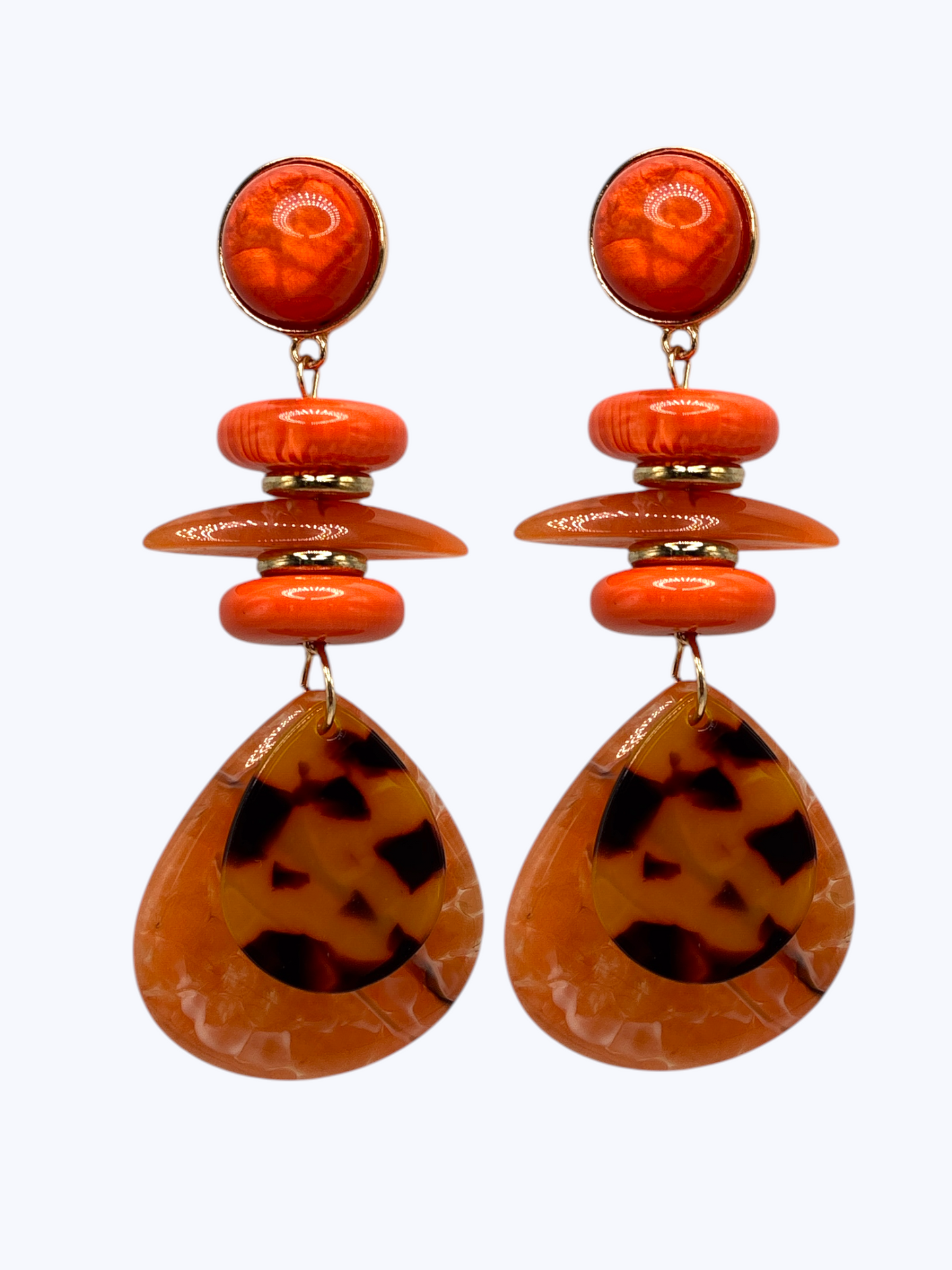 E2442 | Layered Acrylic Disc Earrings | ER26135