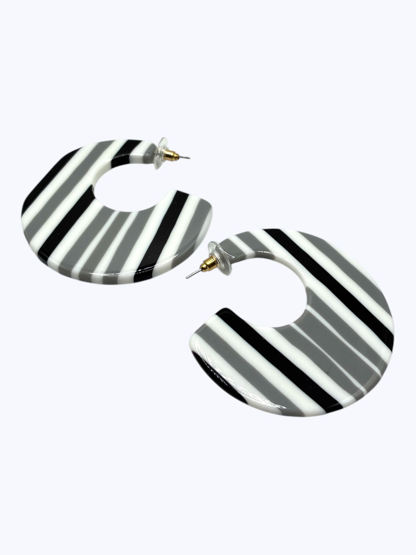 E2445 | Striped Hoop Earrings | ER26138
