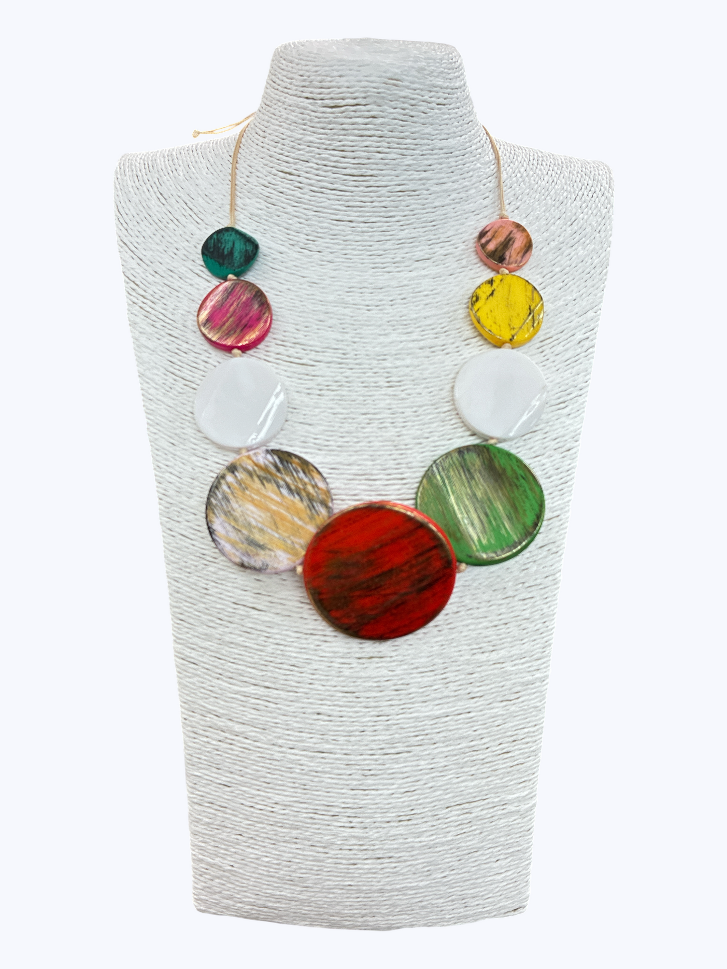 Oversized Acrylic Disc Necklace | N5253