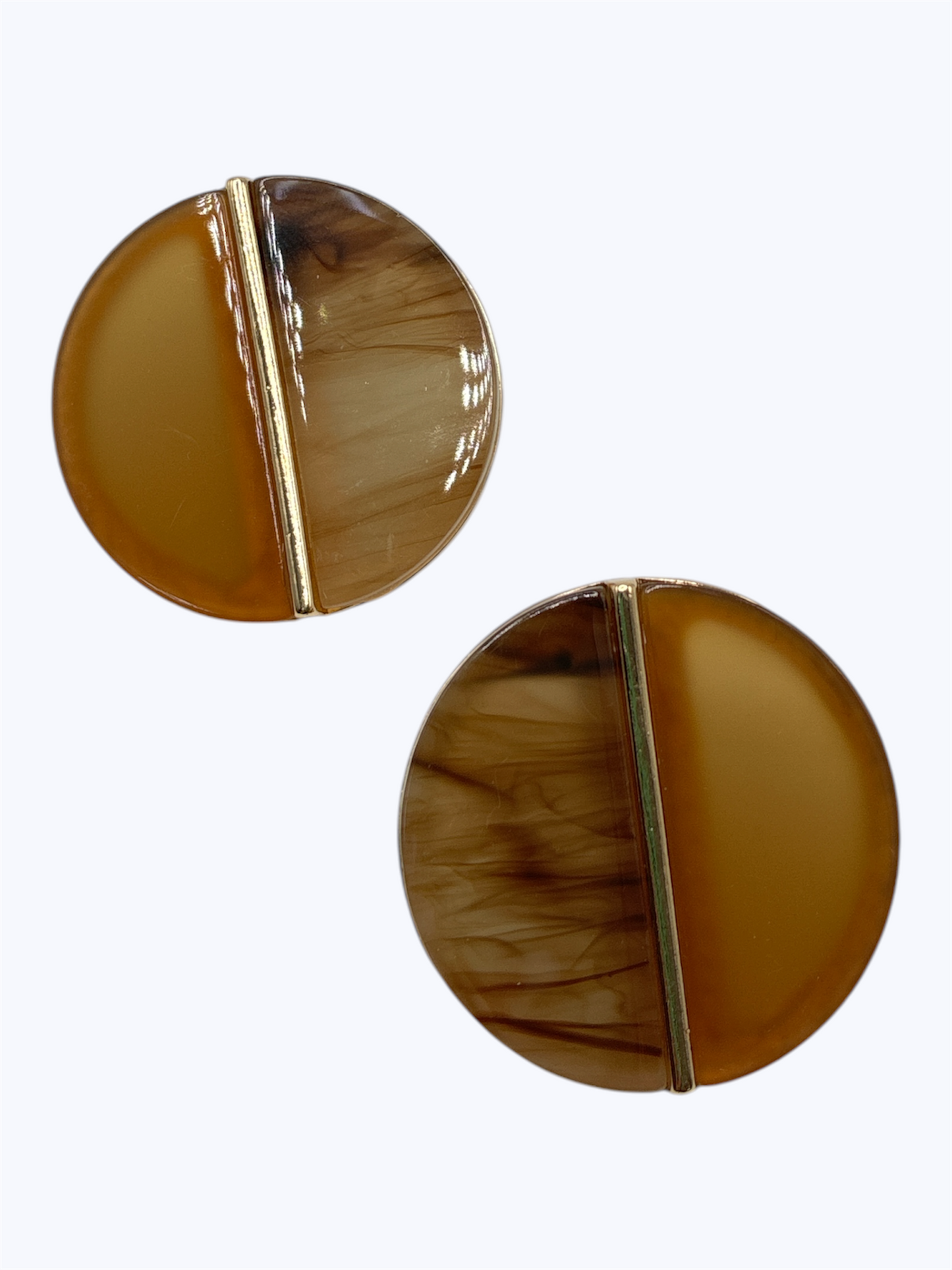 E2464 | Acrylic Natural Post Earrings | 25E7219