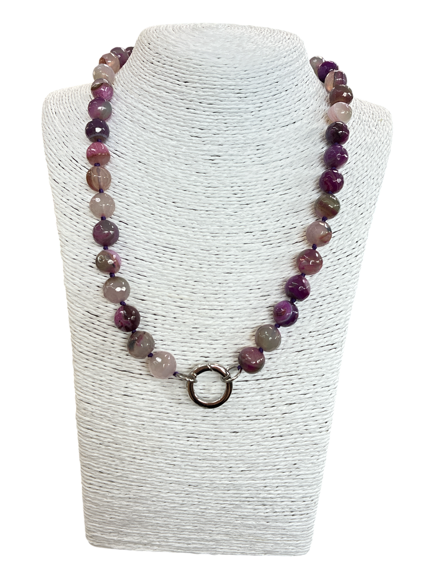 SB-SSN Amethyst Natural Stone Necklace