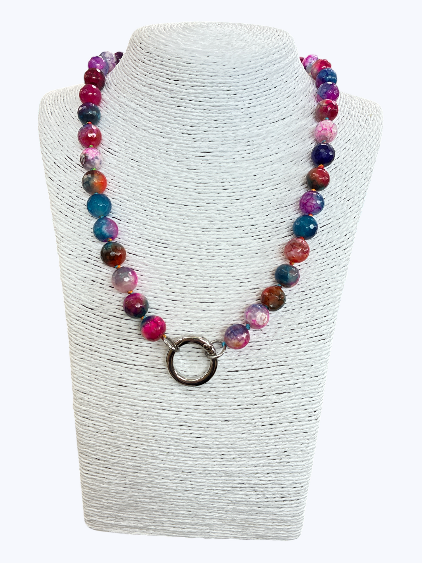 SB-SSN Amethyst Multi Natural Stone Necklace